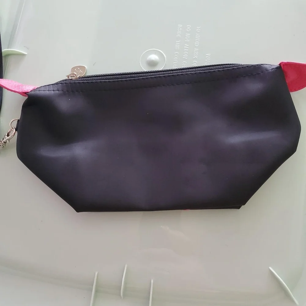 Hello Kitty black and pink makeup bag